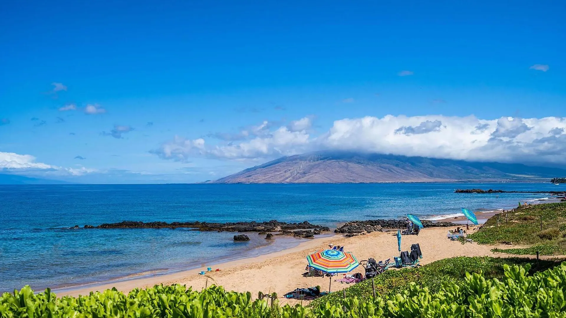 Nyaraló Kamaole Sands 7-406, Courtyard & Ocean Views, Ac Wailea