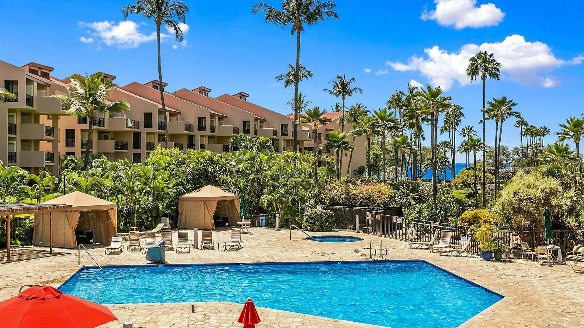Kamaole Sands 7-406, Courtyard & Ocean Views, Ac Wailea