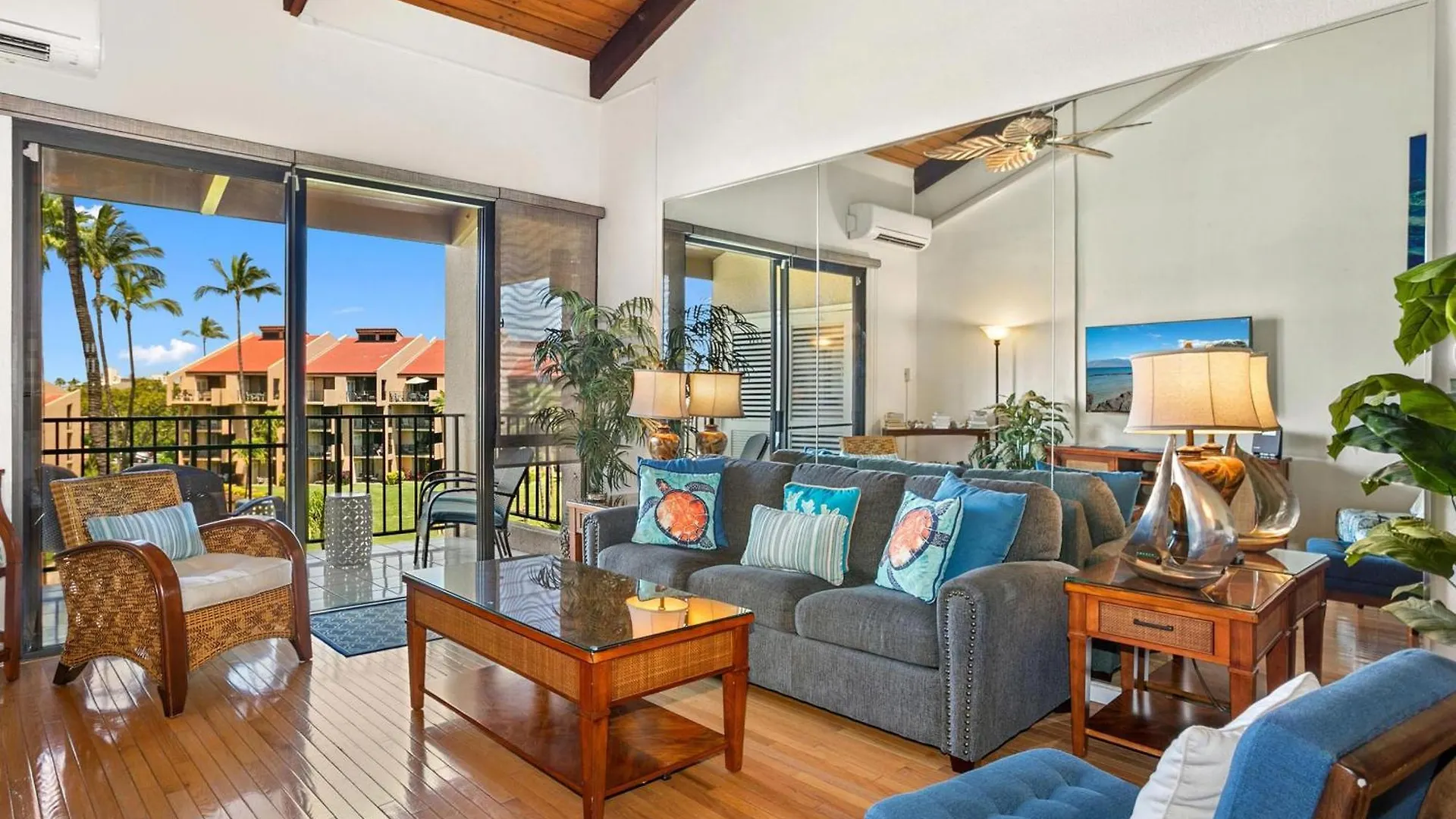 Kamaole Sands 7-406, Courtyard & Ocean Views, Ac Wailea